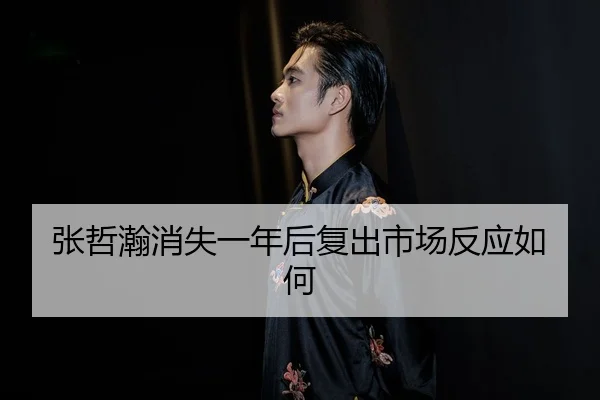 张哲瀚消失一年后复出市场反应如何